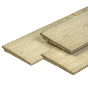 Tábua entalhe para sobreposição Pinho Nórdico secção 1.1-2.2x19.5cm