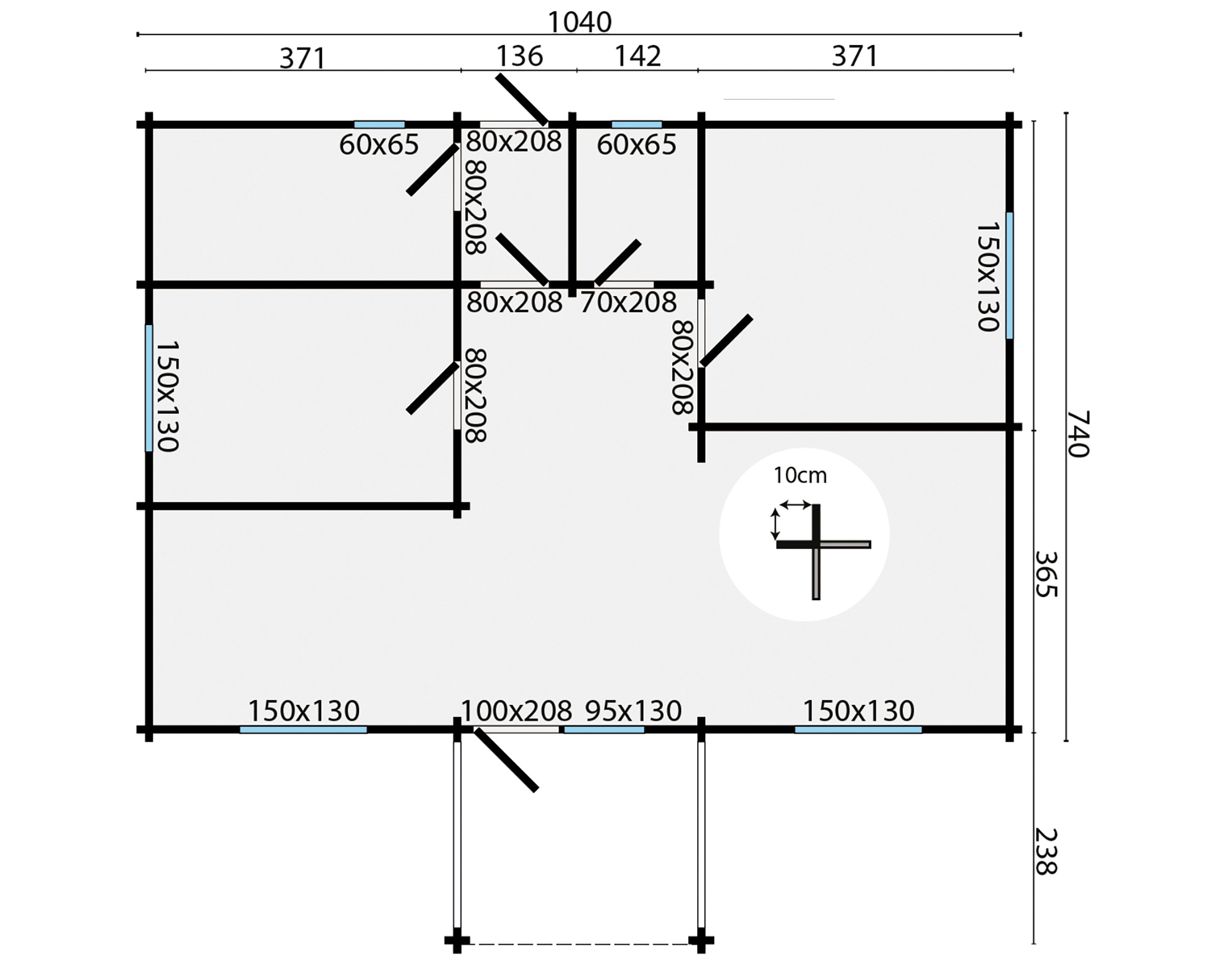 Finn Bungalow - 1040 x 978cm - Image 7