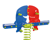 Jogo de mola dupla em HDPE "'Shark Twins" - Image 2