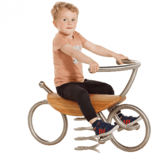 Jogo de mola em HDPE "'Natural line" modelo bicicleta