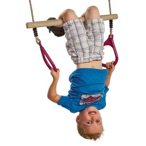 Trapézio com argolas de plástico