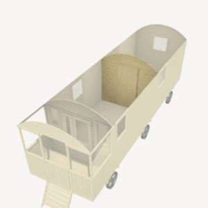 Divisória com porta - Gipsy Caravan
