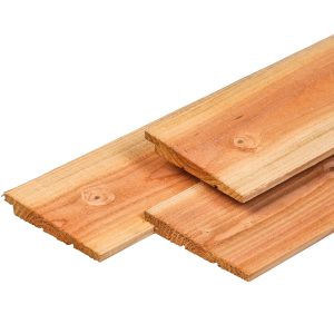 Tábua entalhe para sobreposição Pinho Douglas secção 1-2x14.5cm