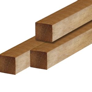 Poste Madeira Hardwood secção 6.5x6.5x400cm