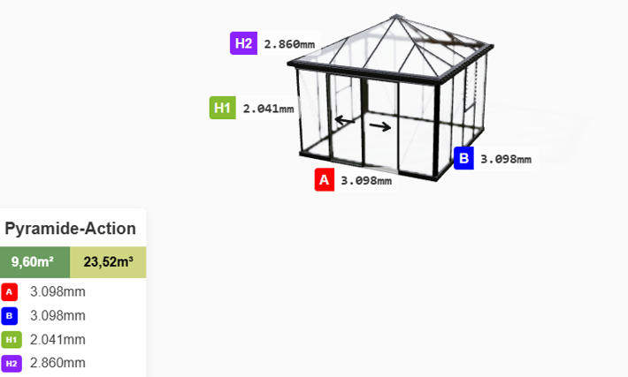 PYRAMIDE ( 9,6m²- 14,7m²) - Image 2