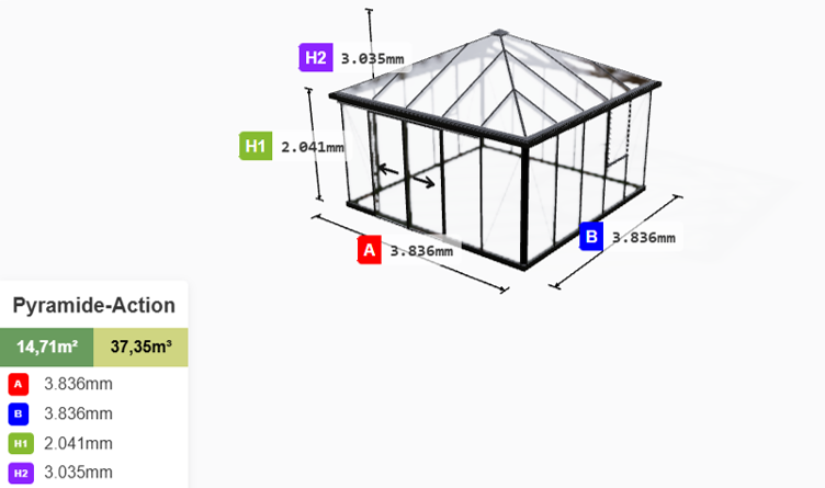 PYRAMIDE ( 9,6m²- 14,7m²) - Image 3