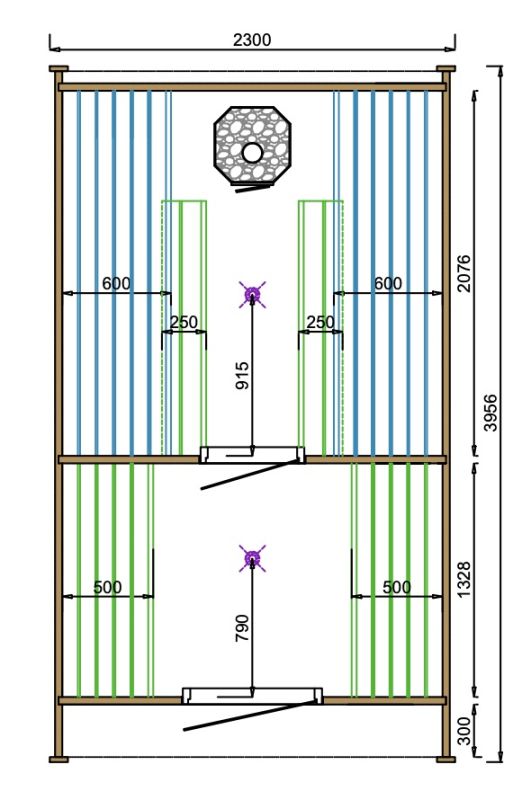 POD Sauna Tolva 230x259 (termo tratada) - Image 8