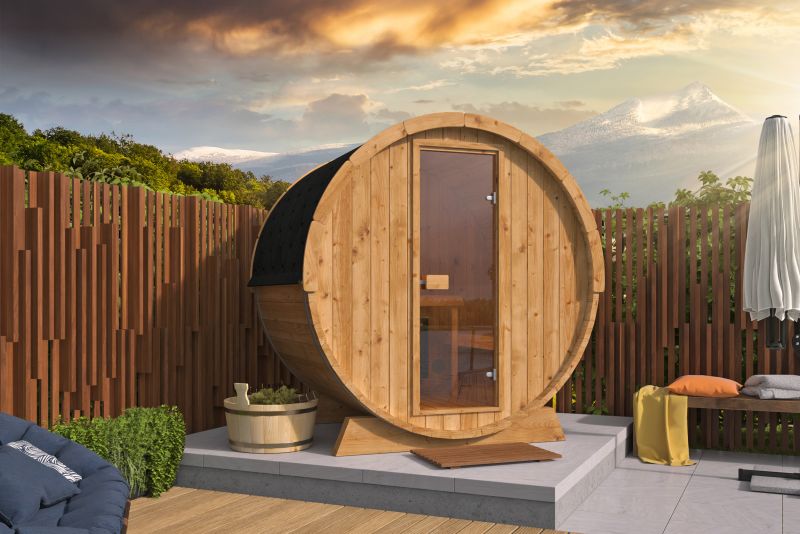 Sauna Barrel Ø205x160 (madeira termo tratada)