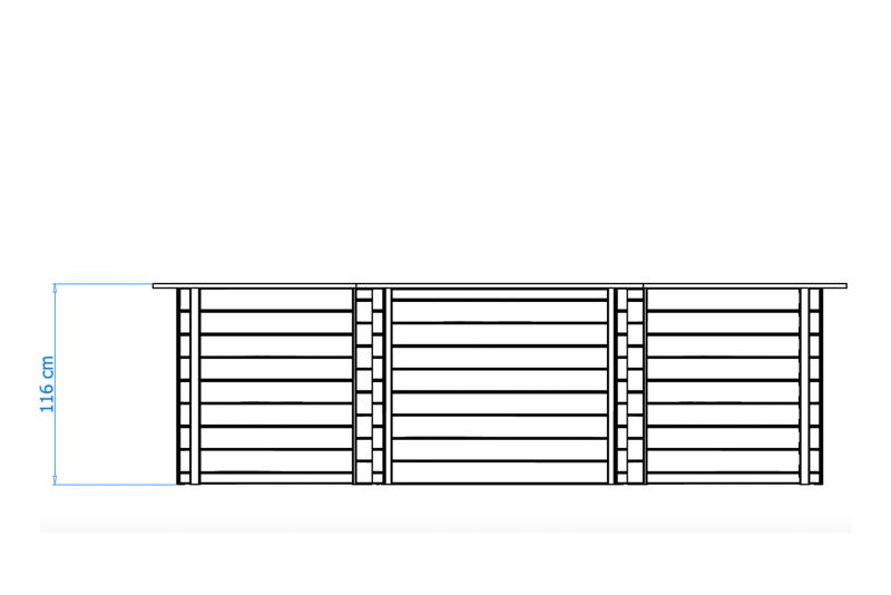 Piscina Cabana Beach_ 434x401cm - Image 7