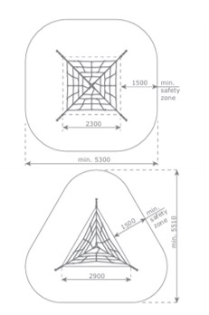 Pirâmide de corda- 2,0m - Image 4