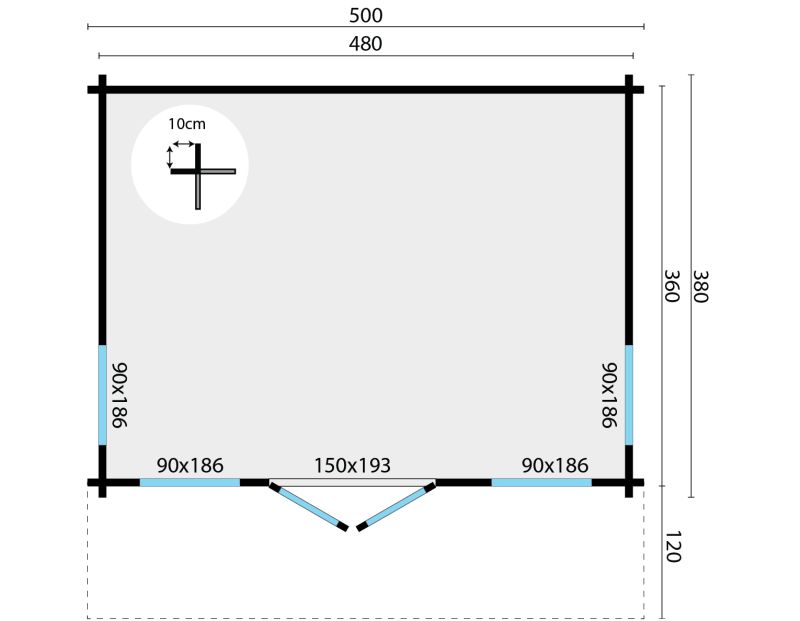 Mia - 500 x 380cm + 120cm - Image 7