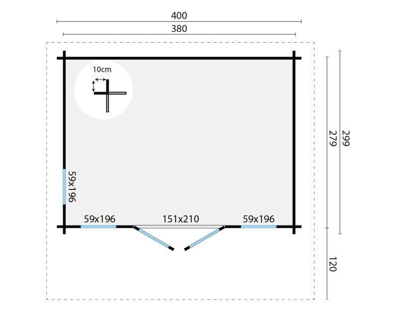 Whitegate  - 400 x 299cm + 120cm - Image 8