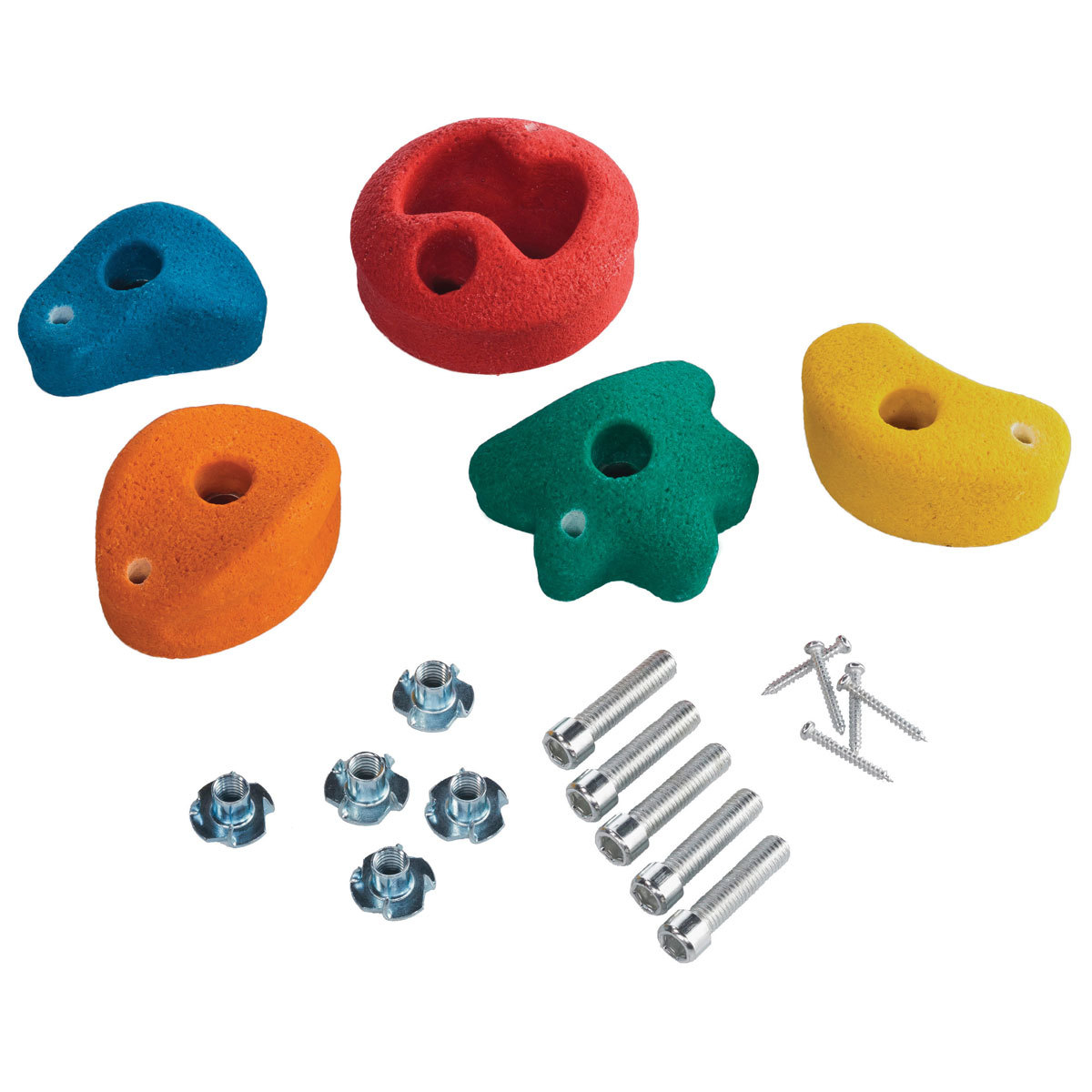 Conjunto de pedras de escalada